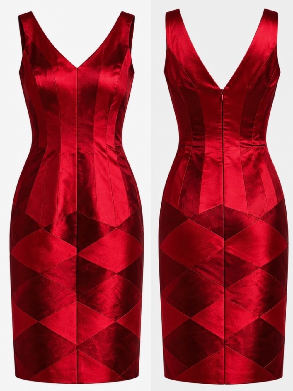 Vintage Ruben Campos Red Dress